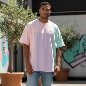 เสื้อยืดโอเวอร์ไซส์ประดับเพชรเทียมสำหรับผู้ชาย พิมพ์โลโก้ตามสั่ง ผ้าคอตตอนหนานุ่ม สไตล์ Y2K สตรีทแวร์ ฮิปฮอป ทรงไหล่ตก ไซส์ใหญ่ - Product Image 6