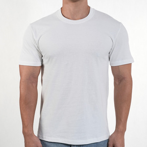 Men's Oversized <b>Long</b> <b>Sleeve</b> <b>White</b> Cotton <b>T</b>-<b>Shirt</b> O-Neck Casual Solid Color Jersey Knit Blank Design - Product Image 2