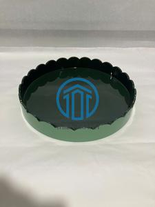 Bandeja de Laca con Borde Festoneado, Bandeja Decorativa para Servir, Elegante Bandeja Decorativa para el Hogar, Color Personalizado, Fabricante OEM ODM de Vietnam, Venta al Por Mayor - Product Image 1