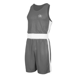 New Arrival Crew Neck Style Boxing MMA Sets Quick Dry Durable Lightweight High Quality Plain Color Dyed Short & <b>Vest</b> Sets - Product Image 1