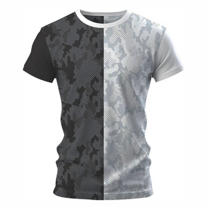 เสื้อยืดวิ่งออกกำลังกายผู้ชาย ระบายอากาศได้ดี เสื้อผ้ากีฬา เสื้อยืดออกกำลังกายสำหรับผู้ชาย ซับเหงื่อ เสื้อยืดสำหรับฝึกซ้อมในยิม - Product Image 4