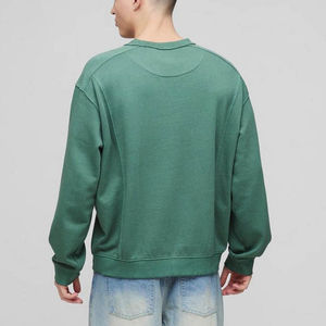 เสื้อสเวตเชิ้ตคอกลมทรงโอเวอร์ไซส์สีน้ำตาลคุณภาพสูงรุ่นใหม่สำหรับผู้ชาย ผลิตจากผ้าฝ้ายผสม ราคาโรงงาน - Product Image 6