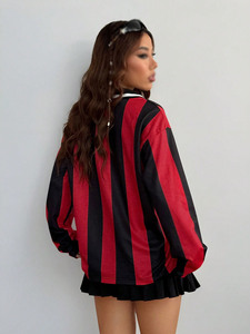 Heavyweight Breathable Mesh American Football Jersey Premium Sublimation Striped Fashion Top Oversized Streetwear Wholesale - Product Image 2