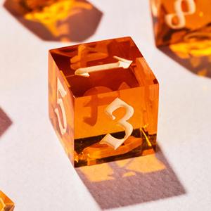 Jeu de dés en résine de qualité supérieure, dés polyédriques robustes en résine pour les jeux de rôle sur table Dungeons and Dragons, équipement de jeu en gros - Product Image 4