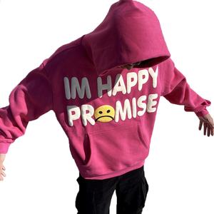 Custom Puff Print Cotton Hoodies Custom Logo Over-sized Letter Printed Hoodie Men's Hoodies Sweatshirts High Quality - Product Image 6