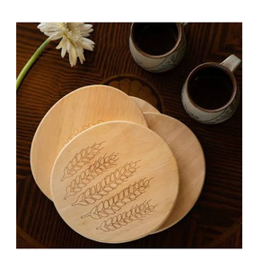 Posavasos y Alfombrillas de Madera con Forma Personalizada, 400 mm de Diámetro, Diseño Moderno, Antideslizantes, en Oferta - Product Image 3