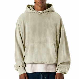 Prix de gros – Nouveau style – Sweat à capuche délavé pour homme – Logo et taille personnalisés – 100 % haute qualité – Couleur unie – Service OEM – Pour l'hiver - Product Image 1