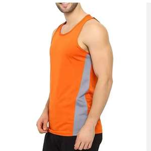 Débardeurs de sport pour hommes en coton et élasthanne de haute qualité, décontractés, pour la musculation, respirants, vente en gros, vêtements grande taille - Product Image 3