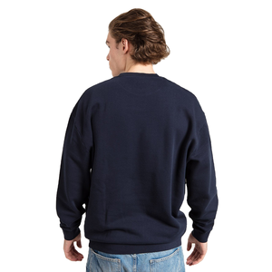 Sweat-shirt surdimensionné de couleur unie pour hommes sweat-shirt à la mode pour hommes hiver chaud coton polaire surdimensionné haut décontracté Streetwear - Product Image 2