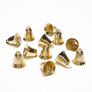 กระดิ่งโลหะวินเทจคริสต์มาสแบบใหม่ งานฝีมือประดับตกแต่ง กระดิ่งสแตนเลสเคลือบทองเงา - Product Image 1