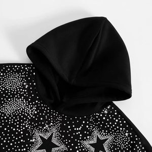 Sudadera con capucha y cremallera para hombre, de forro polar grueso, bordada, 100% algodón, cálida para invierno, estilo urbano, tacto suave, corte oversize, estilo vintage - Product Image 3