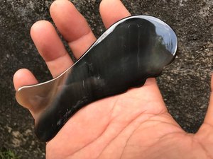 Natural Buffalo Horn Gua Sha Scraping <b>Massage</b> <b>Tool</b> for Face & Body Relaxation - Product Image 3