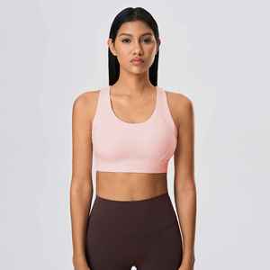 ชุดชั้นในกีฬาสำหรับผู้หญิงแบบแห้งเร็วสำหรับวิ่งออกกำลังกายความเข้มข้นสูง พร้อมบราฟิตเนสแบบดันทรง ระบายอากาศได้ดี จากผู้ผลิต OEM - Product Image 3