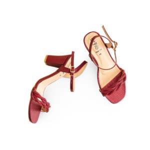 Maroon Fancy Heeled <b>Sandal</b> FN6114 - Product Image 1