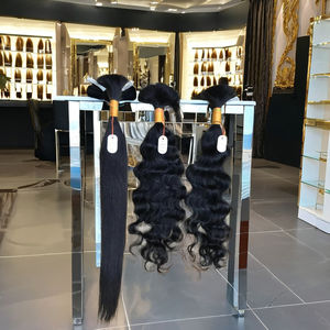 Cheveux humains en vrac naturels, Remy, qui ne s'emmêlent pas, perte et emmêlement, bon service, livraison rapide Meilleure qualité vierge cheveux en vrac - Product Image 1