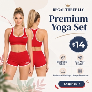 Conjunto de Yoga de 2 Piezas para Mujer Regal Three, Top Deportivo sin Mangas con Espalda Cruzada, Pantalones Cortos Deportivos Transpirables, Conjunto de Yoga de Alto Rendimiento - Product Image 1