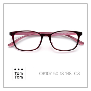 ทามทาม OK107 แว่นสายตาทรงสี่เหลี่ยมเต็มกรอบ 50-18-138 กรอบแว่นป้องกันรังสียูวีสำหรับผู้ใหญ่แบบยูนิเซ็กส์ - Product Image 4