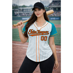 Sweat-shirt Hip-Hop Respirant Imprimé Numérique OEM pour Baseball et Softball, Hommes, Femmes, Adultes, avec Logo Cousu, Nom et Blocs de Couleurs, Maillot - Product Image 5