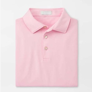 Men's <b>Pink</b> Short Sleeve Cotton Pique <b>Polo</b> <b>Shirt</b> Regular Fit Casual Solid Color Breathable Knitted Design 2 MOQ - Product Image 1