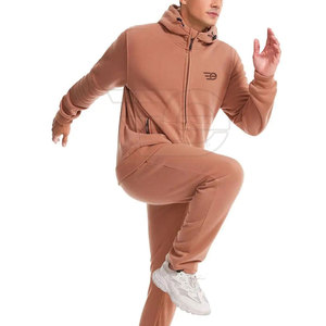 Survêtements d'entraînement actifs pour hommes, à capuche avec cordon de serrage, décontractés, pour l'hiver, la gym, la course à pied, le jogging, le fitness, l'extérieur, légers, 100% coton - Product Image 5