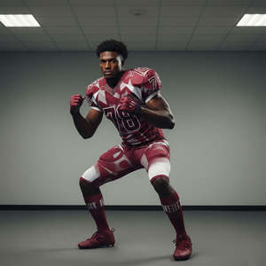 Nouveauté, designs personnalisés unisexes, adultes, haute qualité, respirant, 100% polyester, manches courtes, séchage rapide, football américain 7V7 - Product Image 2