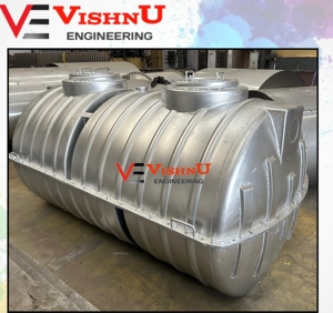 ถังบำบัดน้ำเสียแนวนอนพร้อมแม่พิมพ์แบบหมุนเครื่อง CNC เครื่องผลิตเหล็กระดับพรีเมี่ยม - Product Image 2