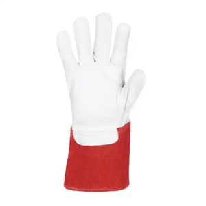Gants de sécurité en cuir de chèvre et croûte de cuir de vache de qualité supérieure, certifiés CE, résistants à la chaleur, pour travaux lourds et durables - Product Image 3