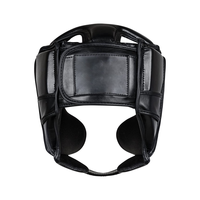Équipement de boxe professionnel personnalisable en cuir véritable, casque de protection réglable en acier pour la fitness, logo personnalisé