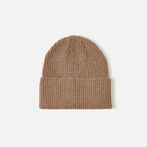Unisex Ribbed Knit Beanie Solid Color Winter <b>Hat</b> for Adults Fitted Casual Ski <b>Cap</b> 56-58CM Acrylic Material - Product Image 2