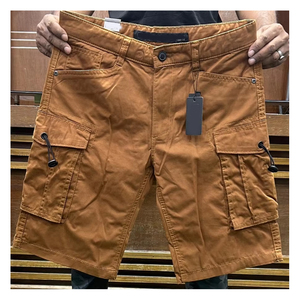 All Seasons Eco-Friendly Cotton Spandex Casual Recycled Material Autumn Breathable 8 & 6 Pockets Men's <b>Cargo</b> Summer Shorts - Product Image 5