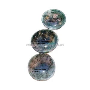 Venta al por mayor de cristales de piedra natural artesanías curación Chakra Reiki piedra preciosa Arco Iris piedra lunar canto cuenco de cristal para la venta - Product Image 2