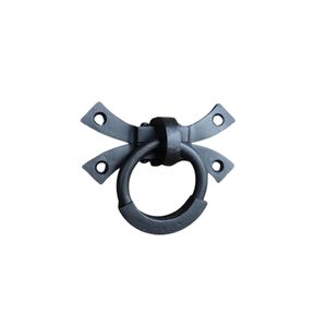 Timbre de puerta forjado a mano con acabado de hierro metálico, montado en la pared para puertas y portones de dormitorio, y portones exteriores. - Product Image 3