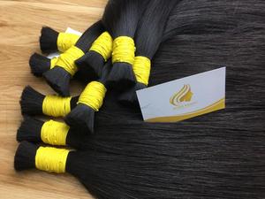 Minh Khang Hair Vendor Vietnam 150kg Negro natural 100% Extensiones de cabello humano Materia prima a granel Almacén Lista de precios - Product Image 3