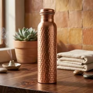 Handmade Copper Water Bottle Best Quality 1000ml Tumbler/<b>Mug</b> Vintage Sport Eco Design Leak Proof & Joint Free - Product Image 4