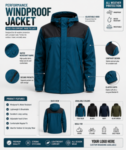 Veste de ski imperméable, respirante et isolante, de qualité supérieure pour homme, pour l'hiver, avec capuche, en nylon uni teint, fermeture éclair. - Product Image 5