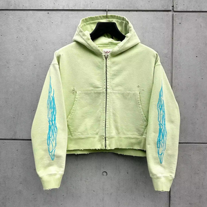 Ensemble de survêtement à capuche noir Joger Block, fermeture éclair intégrale, streetwear, respirant, sans couture, écologique, unisexe, pour adultes, vêtements d'automne - Product Image 2
