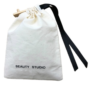 Bolsa de regalo con cordón de Calico de algodón, bolsa de recuerdo para fiesta de boda, bolsas de cosméticos de algodón ecológicas personalizadas - Product Image 5