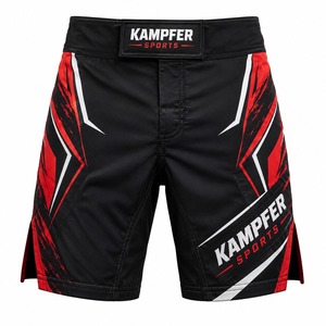 Pantalones Cortos de MMA para Hombre, Nuevo Modelo, 100% Poliéster, Tejido Elástico, Transpirable, de Secado Rápido, para Entrenamiento de Lucha UFC, Ropa Deportiva a la Moda - Product Image 1