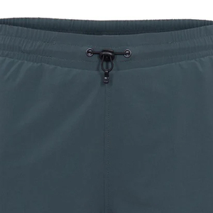 Pantalones Cortos Deportivos de Secado Rápido para Hombre, Color Verde Oscuro, con Cordón en la Cintura y Bolsillos Laterales, Tejido de Color Sólido - Product Image 2