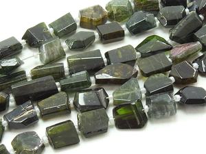Cuentas Facetadas de Turmalina Verde Semipreciosa de 16 Pulgadas, 5-15 mm de Largo, Naturales, Multicolores, Certificadas por Terceros, Orificio de 0.35 mm - Product Image 4