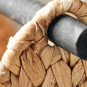 Factory Source Wholesale Handmade Paper Toilet Roll Holder Water <b>Hyacinth</b> Hand-woven <b>Basket</b> or Storing Toilet Paper, Plaids - Product Image 4