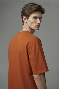 T-shirt surdimensionné personnalisé pour homme, col rond, tricoté, style décontracté, coupe épaules tombantes, grande taille, idéal pour l'été - Product Image 6
