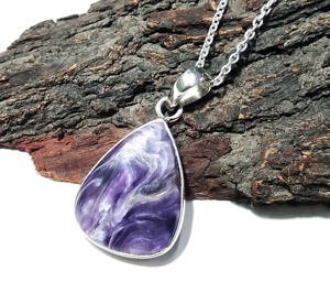 Collier pendentif en argent plaqué avec perle naturelle, serti à la main, forme poire, style bohème, certifié par une tierce partie, pour femme - Product Image 4