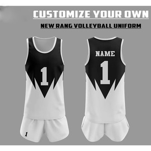 Uniforme de Voleibol OEM al por Mayor, Conjunto de Camiseta y Pantalones Cortos con Logotipo Personalizado, Tejido Transpirable de Secado Rápido, Ropa Deportiva para Equipos - Product Image 1