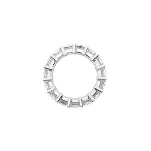 Bague moderne en argent avec diamant moissanite taille émeraude de fabrication indienne, unisexe, disponible pour l'exportation, prix depuis l'Inde - Product Image 2