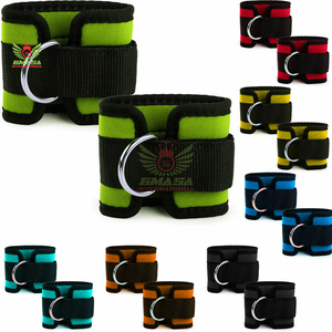 สายรัดข้อเท้าแบบหนาพิเศษบุด้วยผ้าฝ้าย พร้อมตัวล็อคแบบนีโอพรีน สำหรับเครื่องออกกำลังกายแบบเคเบิล ใช้สำหรับการเตะกลับ ป้องกันการลื่น ระดับมืออาชีพ - Product Image 6