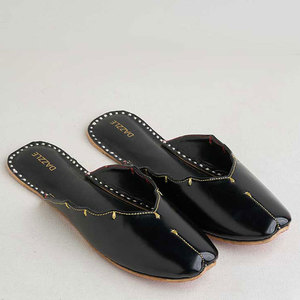 Nuevo Stock de Khussas sin Talón para Mujer, Ligeras, Personalizadas, a la Moda, Antideslizantes, Estampadas, en Venta - Product Image 1