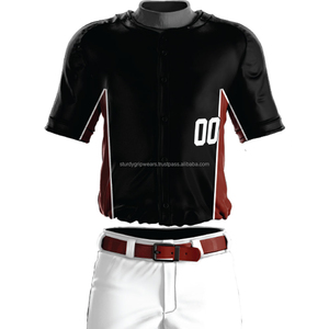 2025 camisetas de béisbol de malla transpirable de alta calidad personalizadas camisetas de uniforme cosidas conjunto de ropa de softbol de talla grande Unisex - Product Image 4