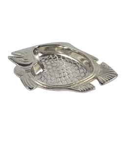 Bandeja de Servir Metálica Moderna con Diseño de Peces y Plato Decorativo para Aperitivos en Dorado y Plateado para el Hogar, Cocina, Mesa, Bodas y Fiestas - Product Image 2