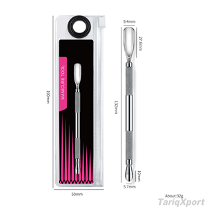 Professional High Quality Russian Style Nail <b>Cuticle</b> Pusher Double-head Horseshoe Stainless Steel Manicure <b>Tools</b> Set Non-slip - Product Image 3